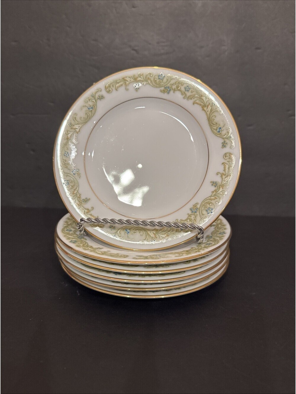 Vintage Contemporary By Noritake (6) Maytone Bread Plates 6 3/8” Fine China